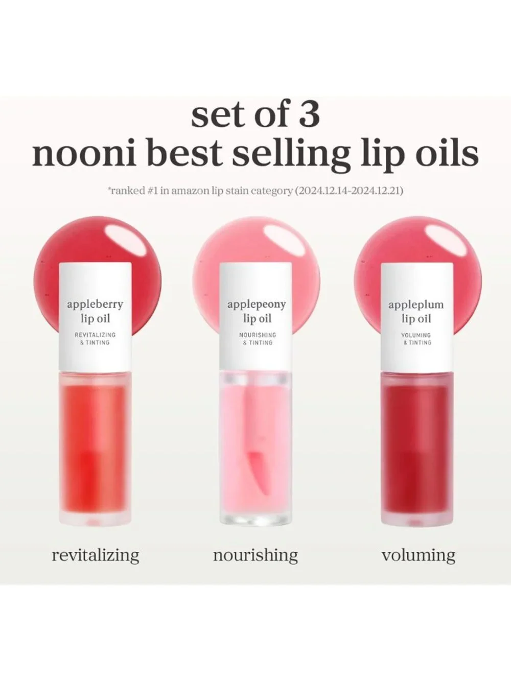 Korean Lip Oil Set - Hydrating Plumping Gloss, 24HR Moisture, Waterproof Finish
